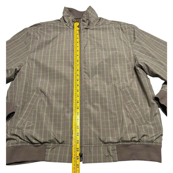 Tiger Woods Collection Men’s Plaid Lightweight Golf Bomber Jacket - size L - Picture 7 of 9